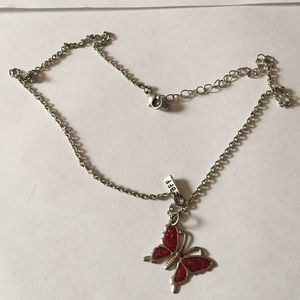 BFF butterfly necklace